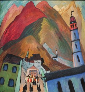 1924 Werefkin-optog nær Ascona af Marianne von Werefkin