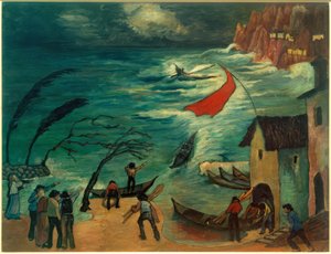 Fiskere i stormen af Marianne von Werefkin