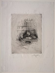 Portræt af Eduardo Zamaçois af Mariano Fortuny y Marsal