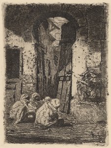 Tanger (siddende arabere) af Marià Fortuny