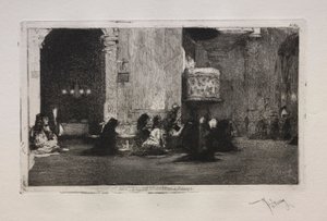St. Joseph Kirke i Madrid. af Mariano José María Bernardo Fortuny y Carbó