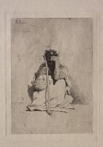 Siddende Tigger. af Mariano José María Bernardo Fortuny y Carbó