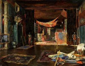 Malerens atelier i Palazzo Pesaro Orfei.