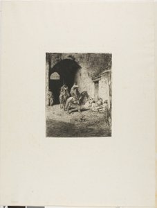 Vagt ved kasbahen i Tetuan af Mariano Fortuny y Marsal