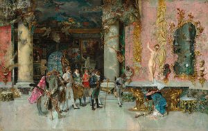 Valget af en model, ca. 1866-74 (olie på panel) af Mariano José María Bernardo Fortuny y Carbó