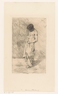 Stående herremodel af Mariano José María Bernardo Fortuny y Carbó