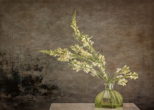 Rustikt blomsterstilleben af Marie-anne Stas