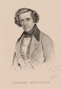 Portræt af komponisten Giacomo Meyerbeer 1791-1864, 1836.