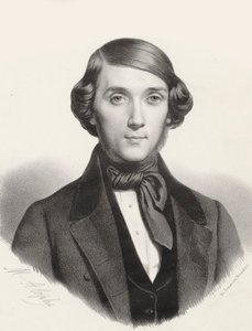 Portræt af pianisten og komponisten Jean-Henri Ravina 1818-1906, ca 1845.
