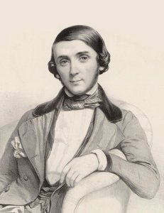 Portræt af pianisten og komponisten Jean-Henri Ravina 1818-1906, ca 1845.