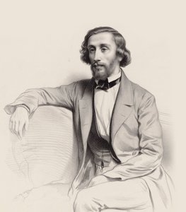 Portræt af pianisten og komponisten Julius Schulhoff 1825-1898, 1854.