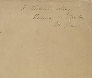 Til Monsieur Kunz Hyldest fra forfatteren M. Curie. af Marie Curie
