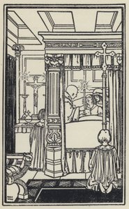Illustration til The Dream of Gerontius af kardinal Newman (litho) af Marie Preaud Webb