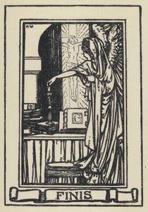 Illustration til The Dream of Gerontius af kardinal Newman (litho) af Marie Preaud Webb