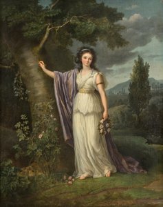 Portræt af Mlle de Genlis