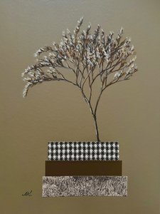 Moderne houndstooth-blomstermønster af Marina Kozyr