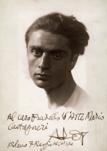 Portræt af maleren Roberto Aloy, 07/06/1921 (s/h foto) af Mario Castagneri