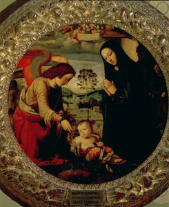 Den hellige familie af Mariotto Albertinelli