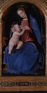 Triptykon, midterpanel: Enthroned Maria lactans, 1500