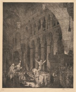 Mohammed II i Aye Sophia af Marius Alexander Jacques Bauer