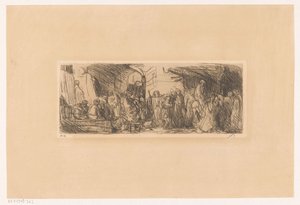 Gade i Jerusalem af Marius Bauer (signed by artist)