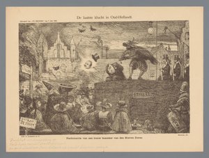 Den sidste farce i Oud-Hollandt (titel på objekt) af Marius Bauer