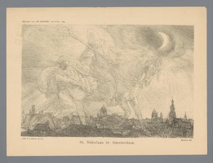 St. Nikolaas te Amsterdam (titel på objekt) af Marius Bauer
