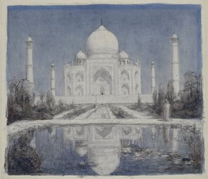 Taj Mahal ved måneskin af Marius Bauer