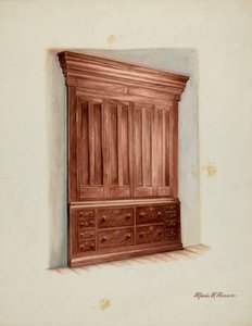 Indbygget kabinet, 1937.
