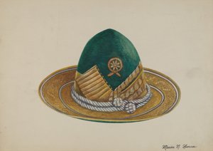 Spansk sydvest: Hat, ca. 1937.