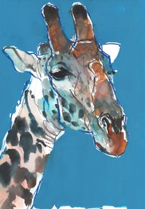 Bull Masai Giraffe, 2018 af Mark Adlington