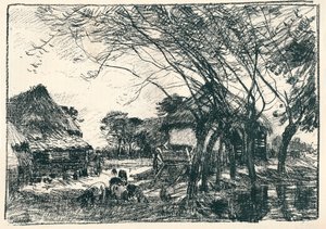 På bagsiden af gården, c1800-tallet