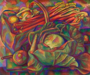 Kål og rabarber Savoy Green, 1929 1930 af Mark Gertler