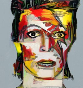 Picasso reimagined - David Bowie 2 (maleri) af Mark Gordon