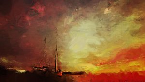 efter en storm på havet af Mark Gordon