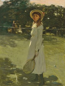 Tennisspilleren (olie på lærred)
