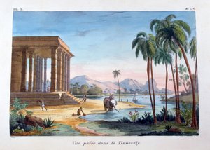 Udsigt over Tinnevelly, Indien, 1828