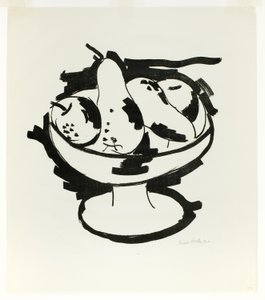 Skål med frugt af Marsden Hartley