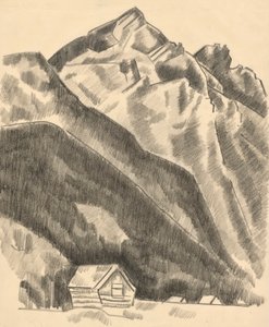 Bjerglandskab (Garmisch Partenkirchen) af Marsden Hartley
