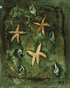 Stjernefisk og skaller af Marsden Hartley