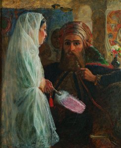 The Hookah Smoker (olie på lærred lagt på plade)