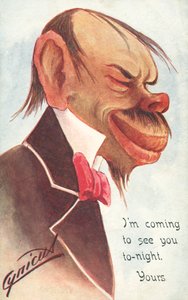Jeg kommer for at se dig i aften (farve litho)