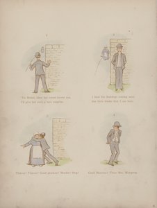 Side fra Cynicus Humors (farvet gravering)