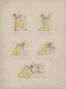 Side fra Cynicus Humors (farvet gravering)