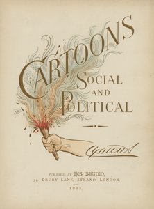 Illustration til titelbladet til Cartoons Social and Political af Cynicus af Martin Cynicus Anderson