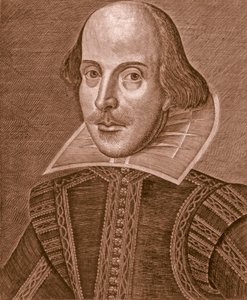 Portræt af Shakespeare, 1623. af Martin Droeshout