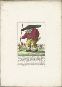 De dwerg Liendl Schnekenfist, ca. 1710 Liendl Schnekenfist fra Wienerisches Nacht-Kings Magazin-Visirer, Ambts kørte inspektør og materialeadministrator (titel på objekt) Il Callotto resurcitato eller nyindrettet lille kabinet (serietitel) af Martin Engelbrecht (attributed to)