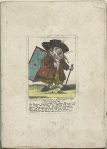 De dwerg Nicolo Cantabella, ca. 1710 Nicolo Cantabella, Savoyard ormeskærer (titel på objekt) Il Callotto resurcitato eller nyindrettet lille kabinet (serietitel) af Martin Engelbrecht (attributed to)