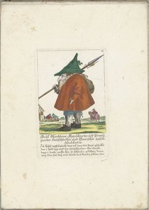 Dwerg Riepl Gleichdron, ca. 1710 Riepl Gleichdron, licenseret og privilegeret pølseskærer og spansk æbleabaldator (titel på objektet) Il Callotto resurcitato eller nyindrettet lille kabinet (serietitel) af Martin Engelbrecht (attributed to)