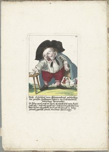Dwerg Veith Schöberl von Gümpendriel, ca. 1710 Veith Schöberl von Gümpendriel født, den store Hollhippen Fabrica i Crabatendörffl, Niderlags slægtning (titel på objektet) Il Callotto resurcitato eller nyindrettet lille kabinet (serie ti
